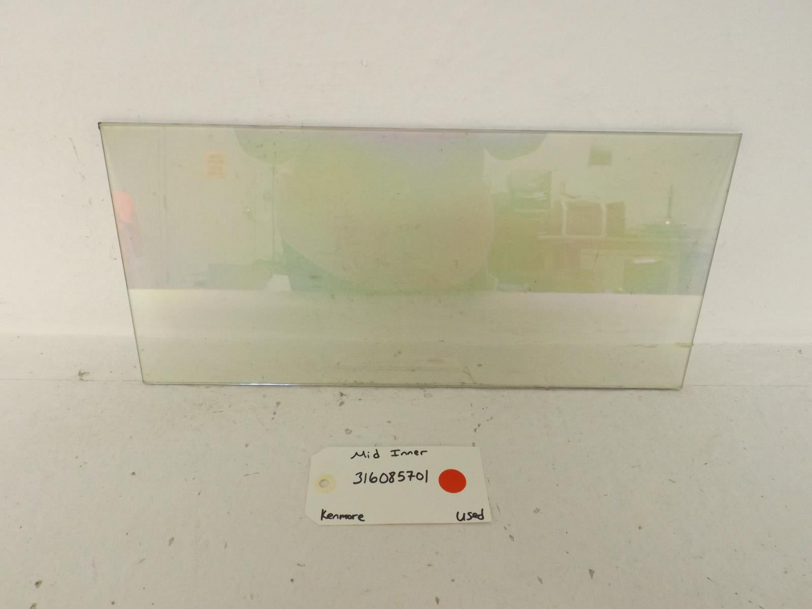 Kenmore Oven 316085701 Mid Inner Glass Used Kenmore Oven 316085701 Mid Inner Glass Used